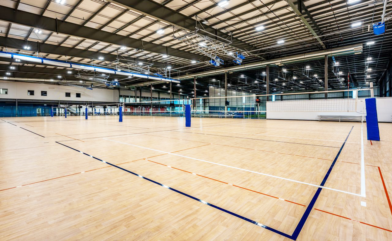 Basketball, Volleyball, pickle courts and lines, Gerflor's Tarafledx Sport M+ Drytex, Jaypro