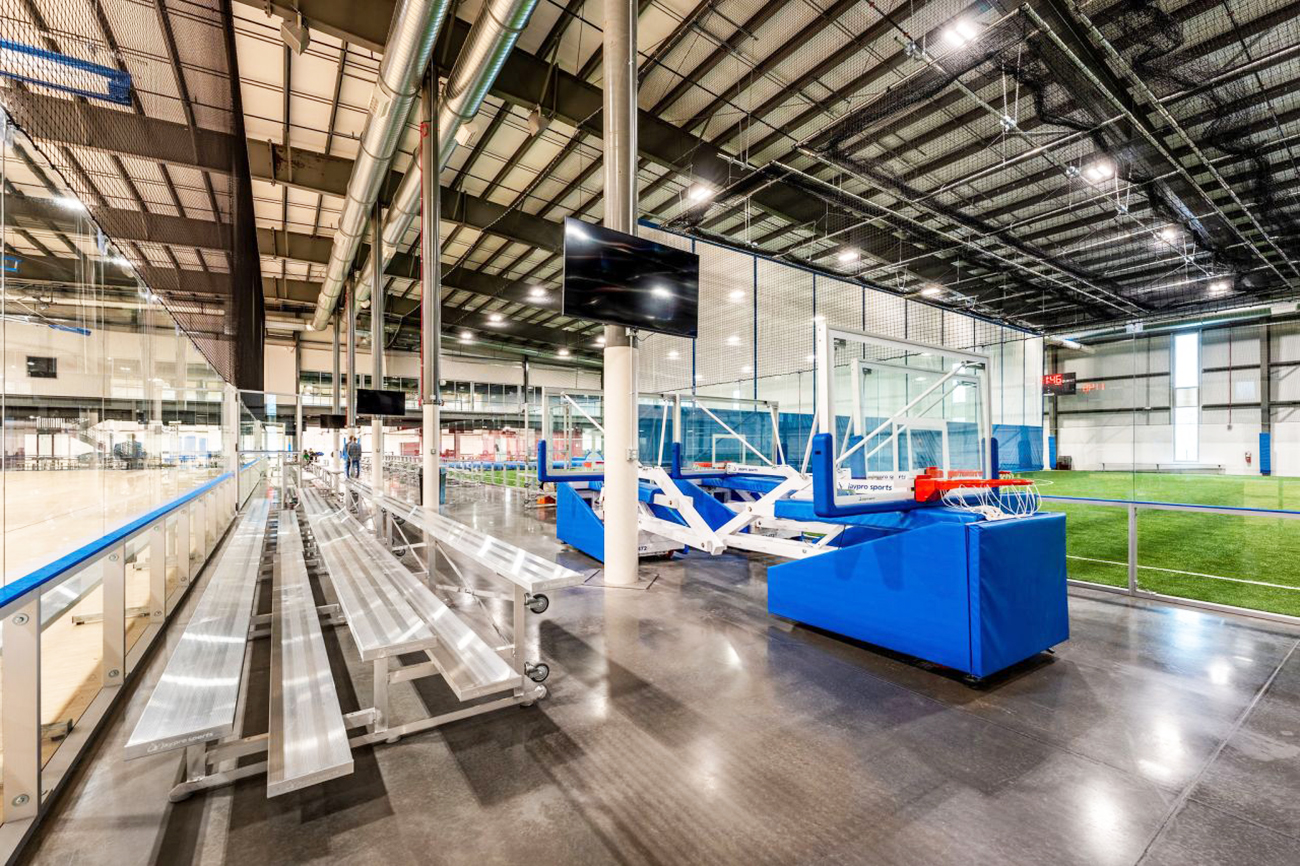 Basketball Backstops, Glass Walls, Incord Netting, Nexxfield Turf
