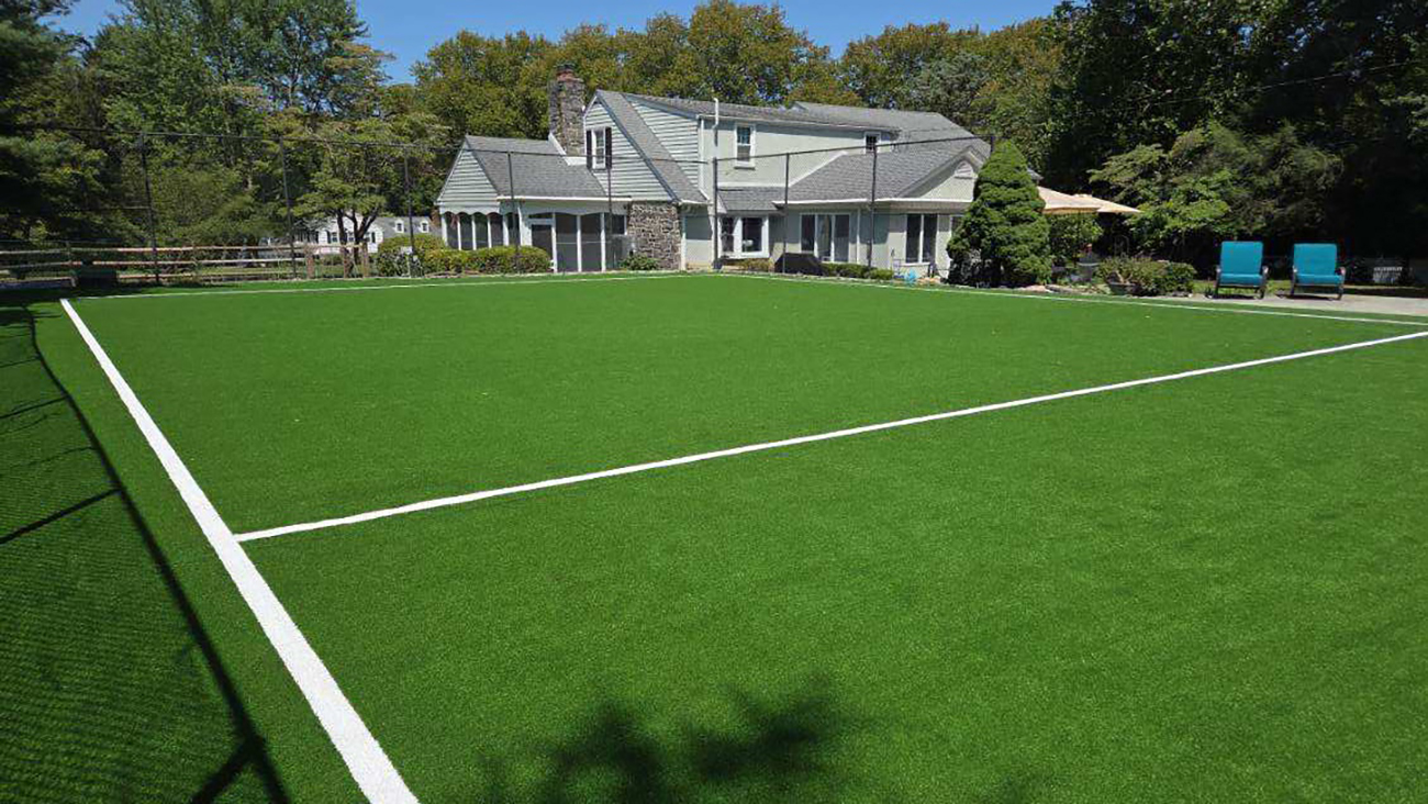 Tennis Court Converted to Artificial Turf