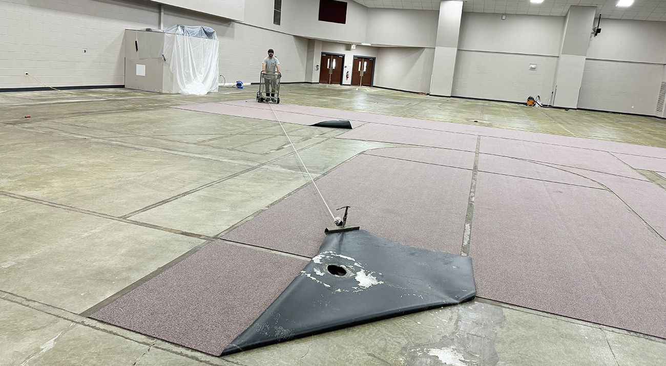 Renovations Underway at Fairview Village Church Gym